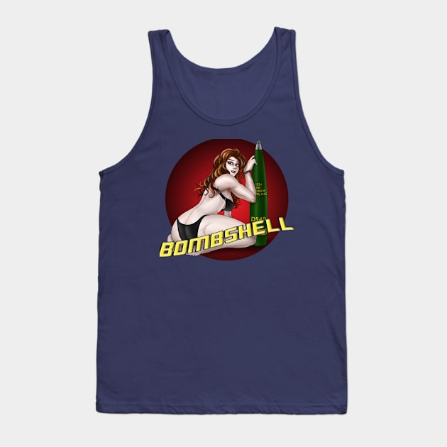 Bombshell Pinup Tank Top by Oswald's Oddities